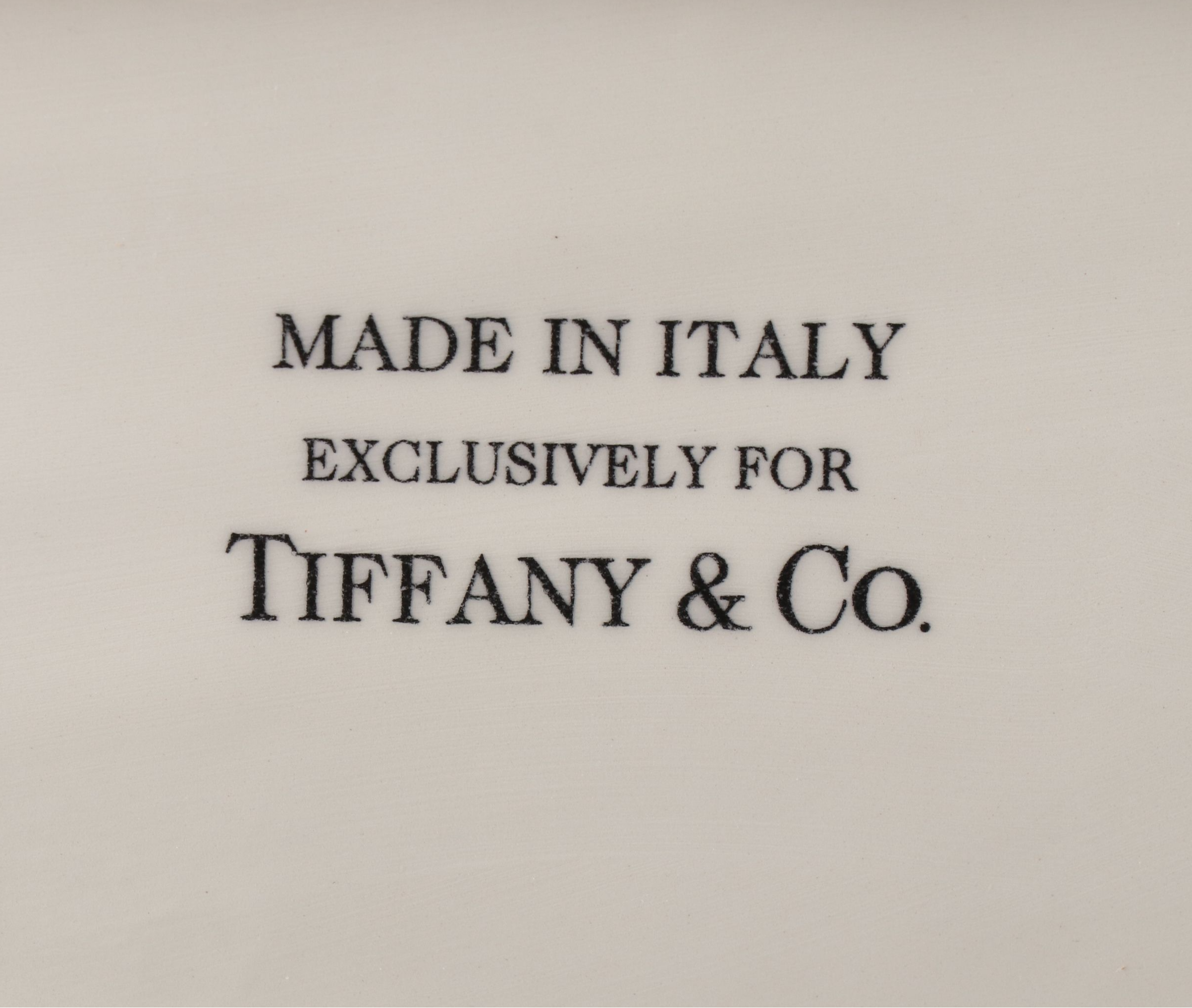Tiffany & Co. Este Ceramiche Porcelain Vase and Porcelain Basket