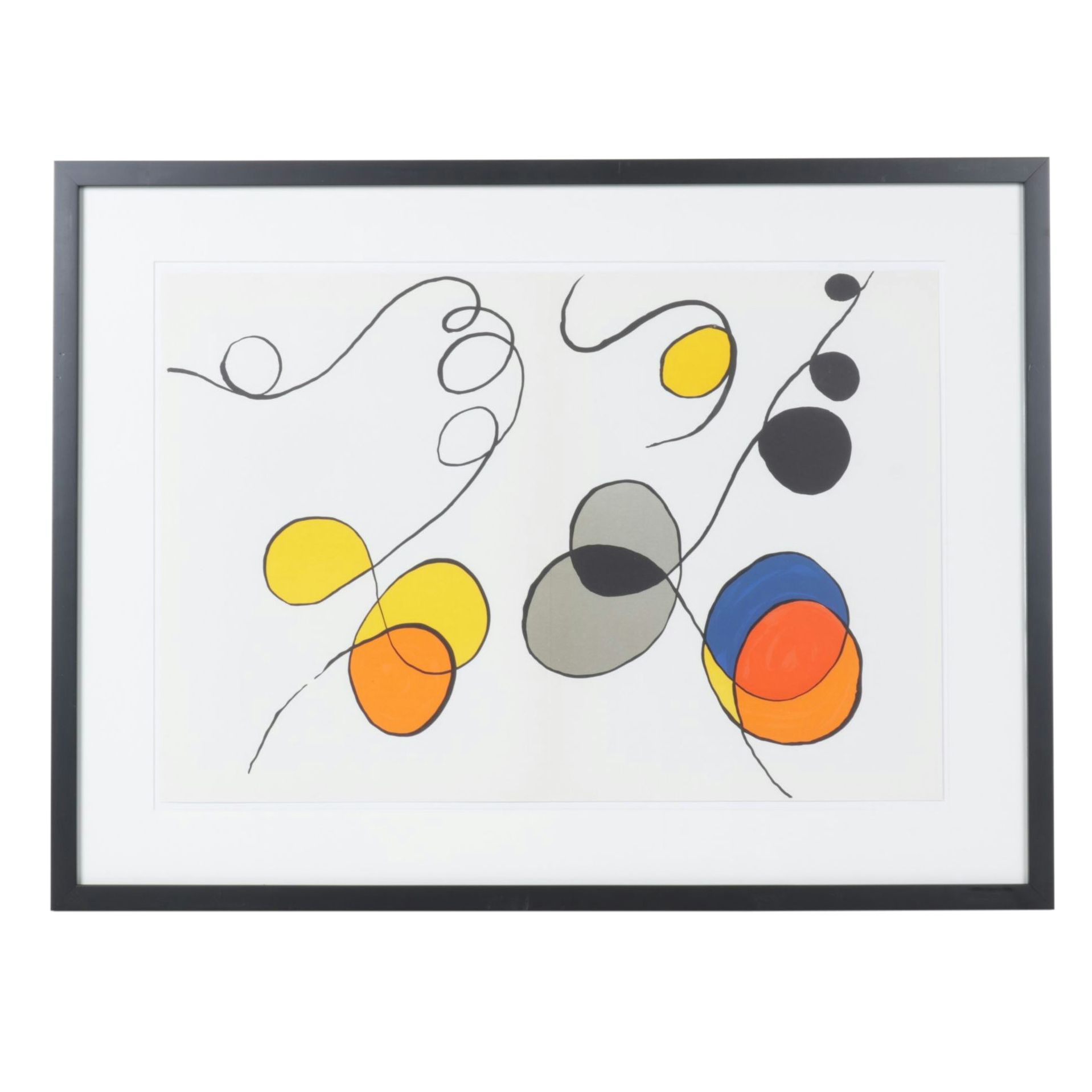 Alexander Calder Double-Page Color Lithograph for "Derrière le Miroir," 1968