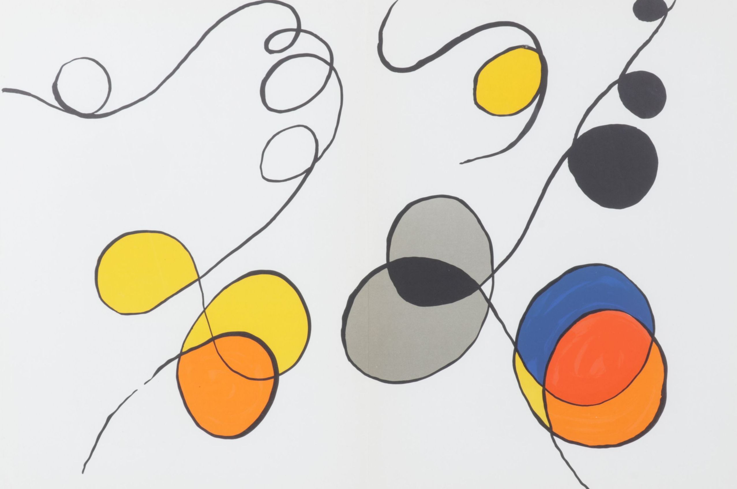 Alexander Calder Double-Page Color Lithograph for "Derrière le Miroir," 1968