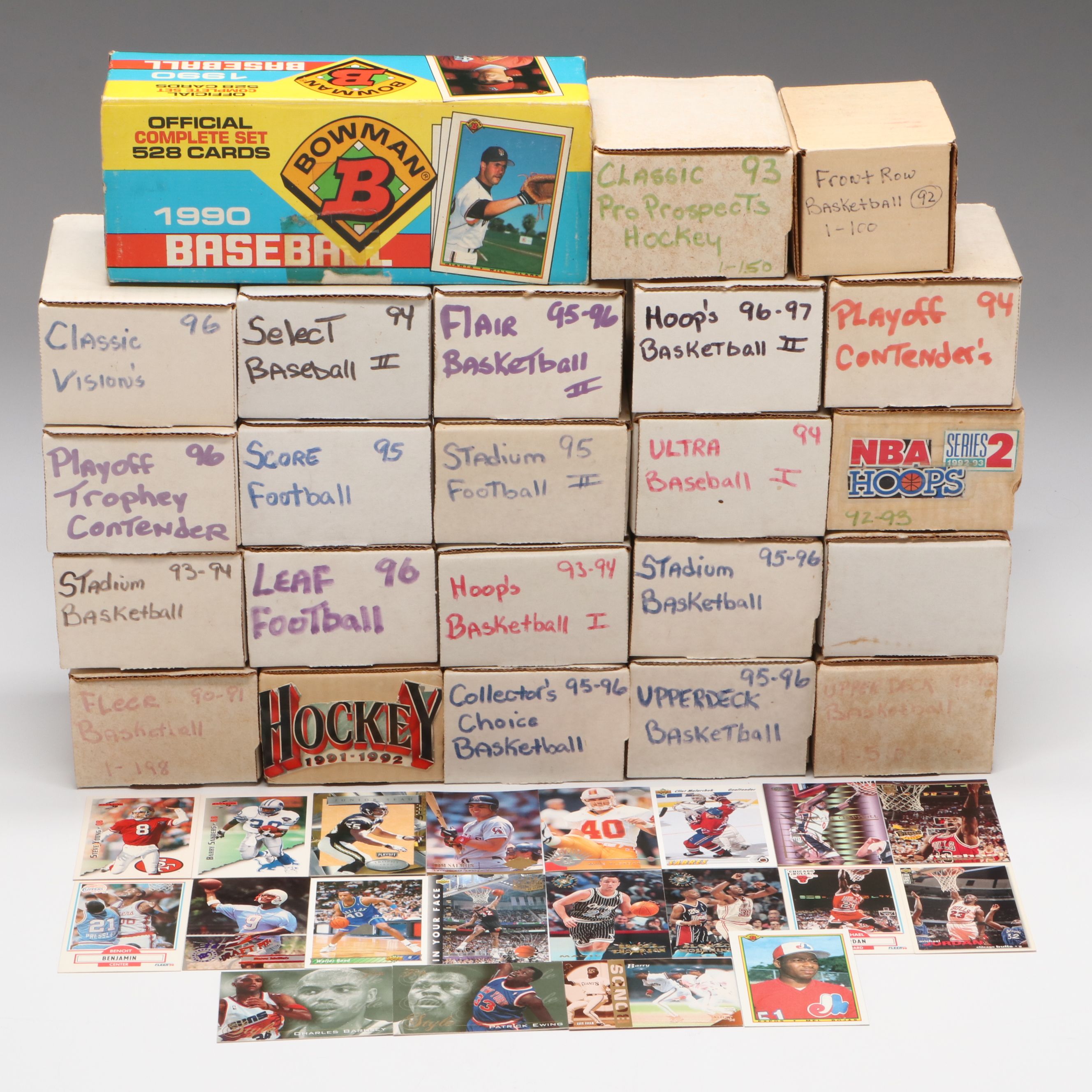 Upper Deck with Other Sports Cards Featuring Michael Jordan and Barry Bonds