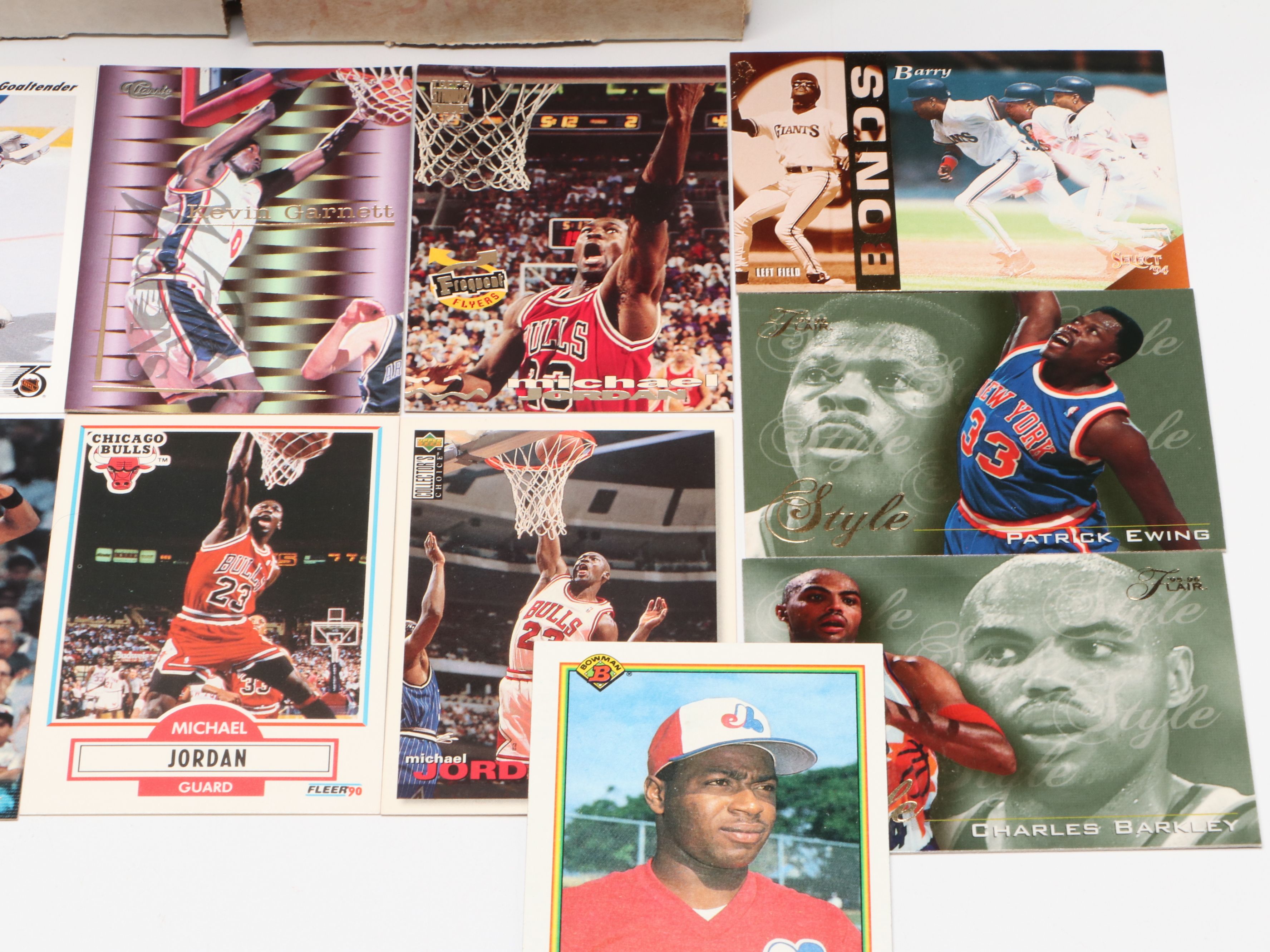 Upper Deck with Other Sports Cards Featuring Michael Jordan and Barry Bonds