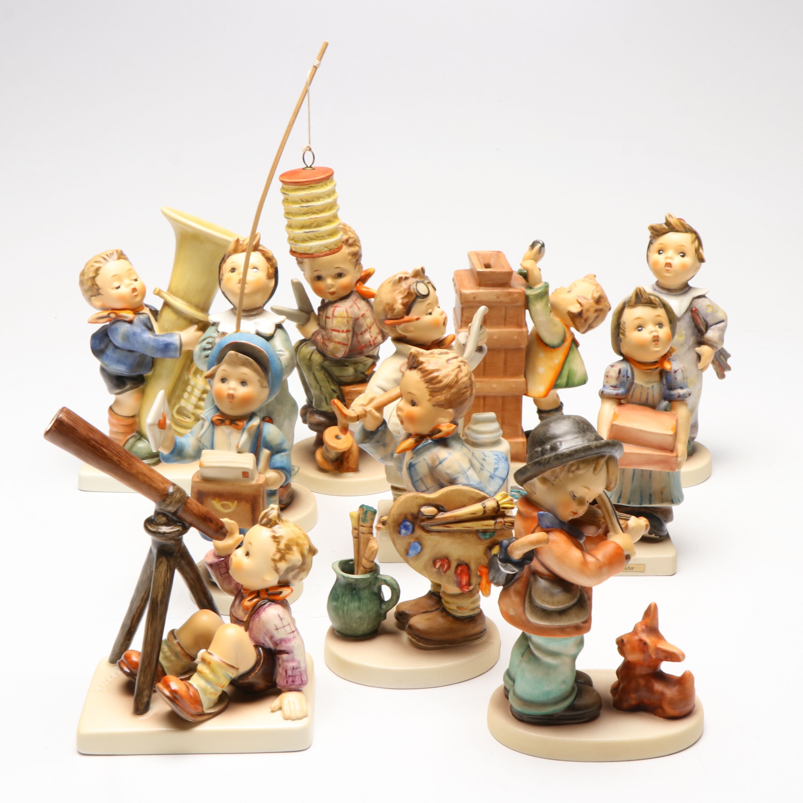 Goebel "Star Gazer," "The Tuba Player" and More Porcelain Figurines