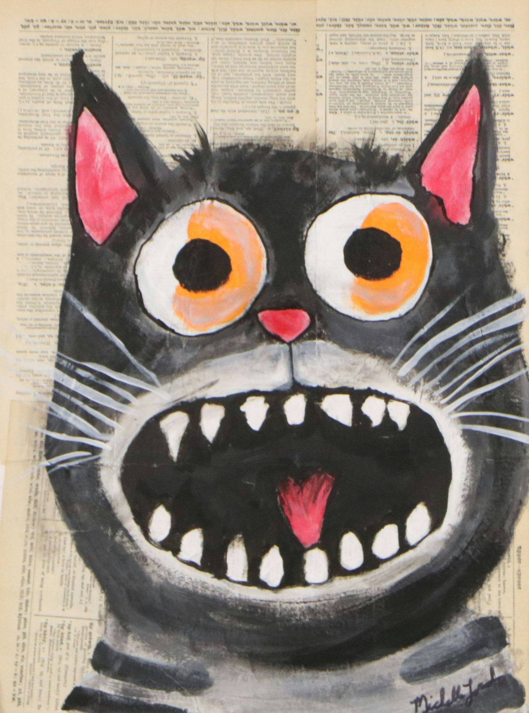 Michelle Lord Oil Painting "Omg! A Mouse!!!," 2026