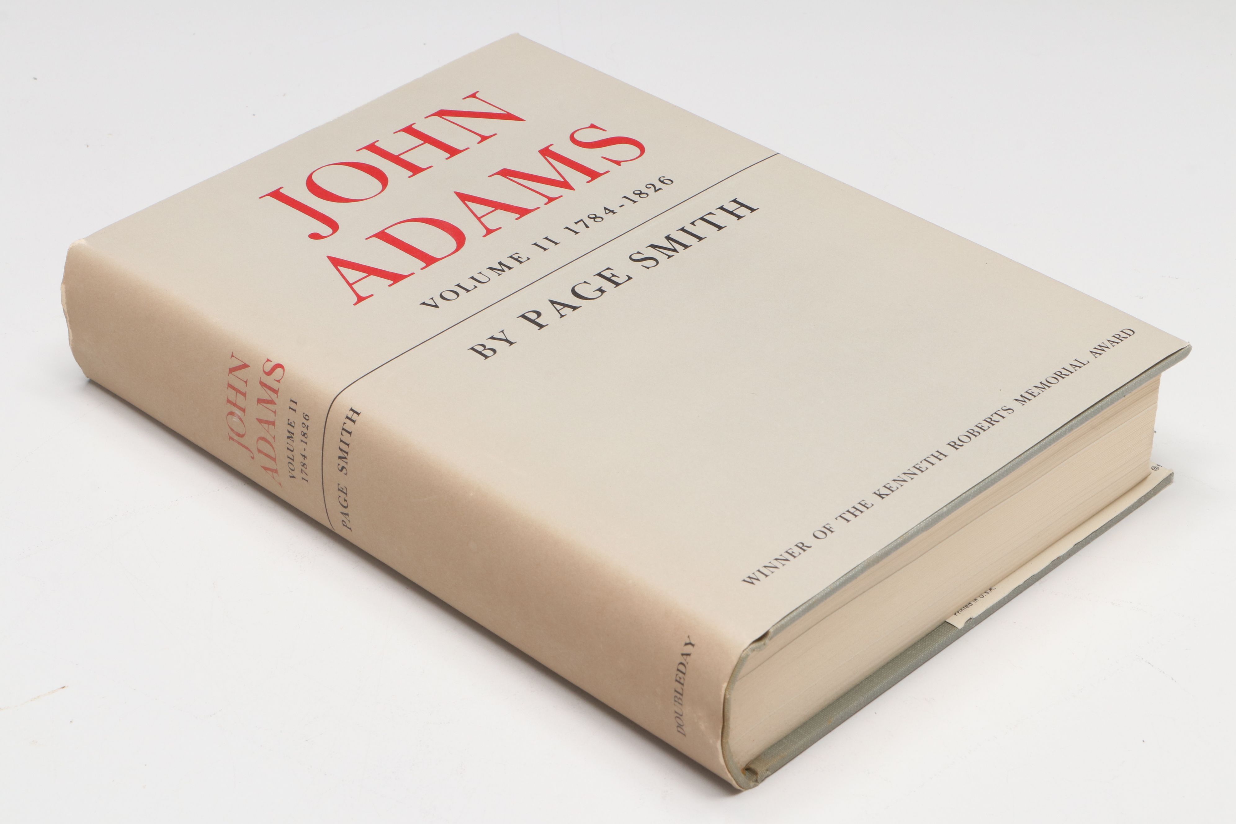 "John Adams" by Page Smith Two-Volume Set, 1962