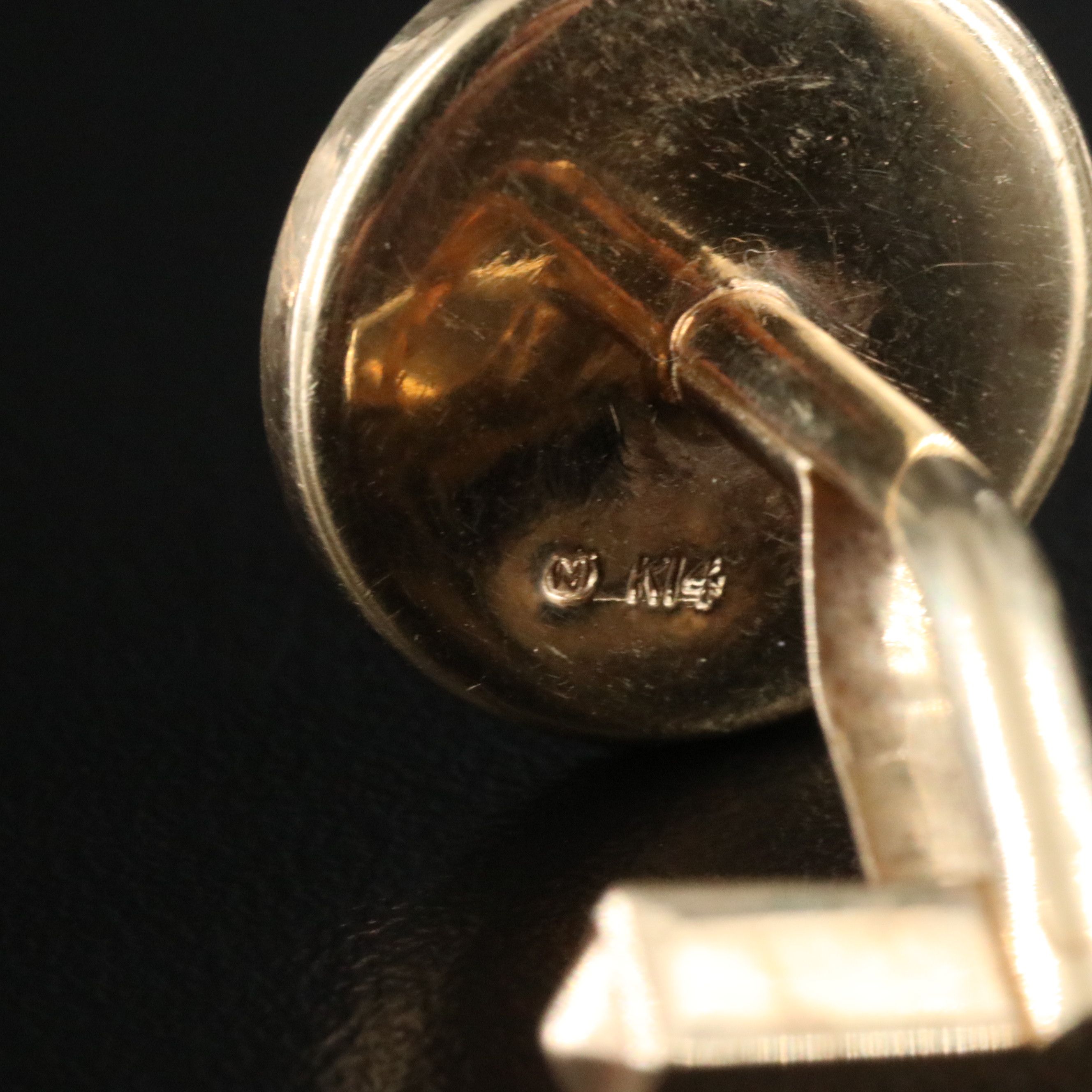 Mikimoto 14K Pearl and Mother-of-Pearl Cuff Links