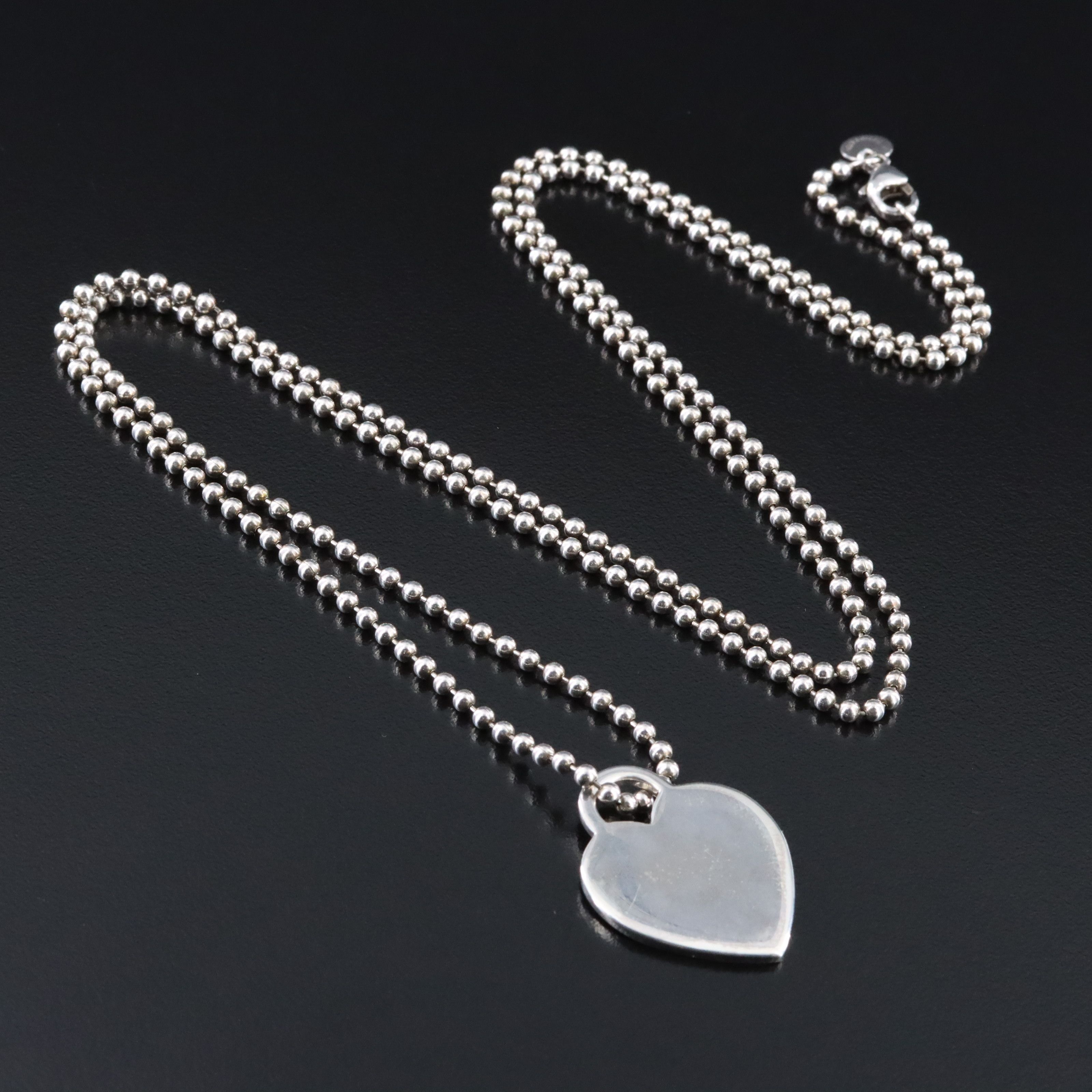 Tiffany & Co. Return to Tiffany Sterling Heart Tag Pendant Necklace