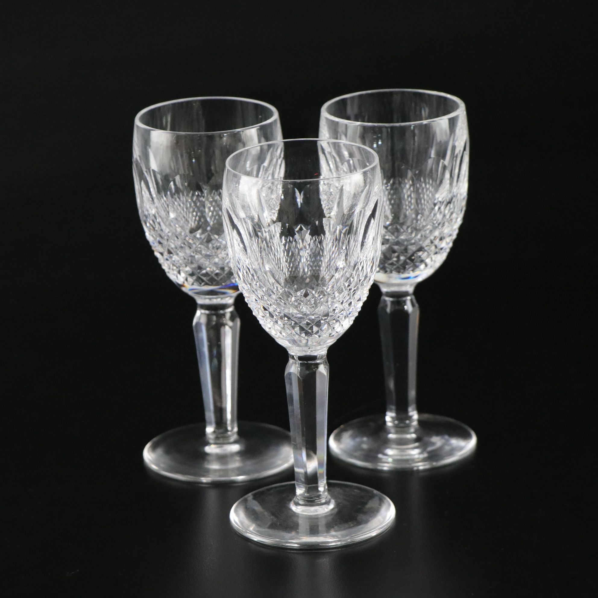 Waterford Crystal "Colleen" Decanter and White Wine Glasses