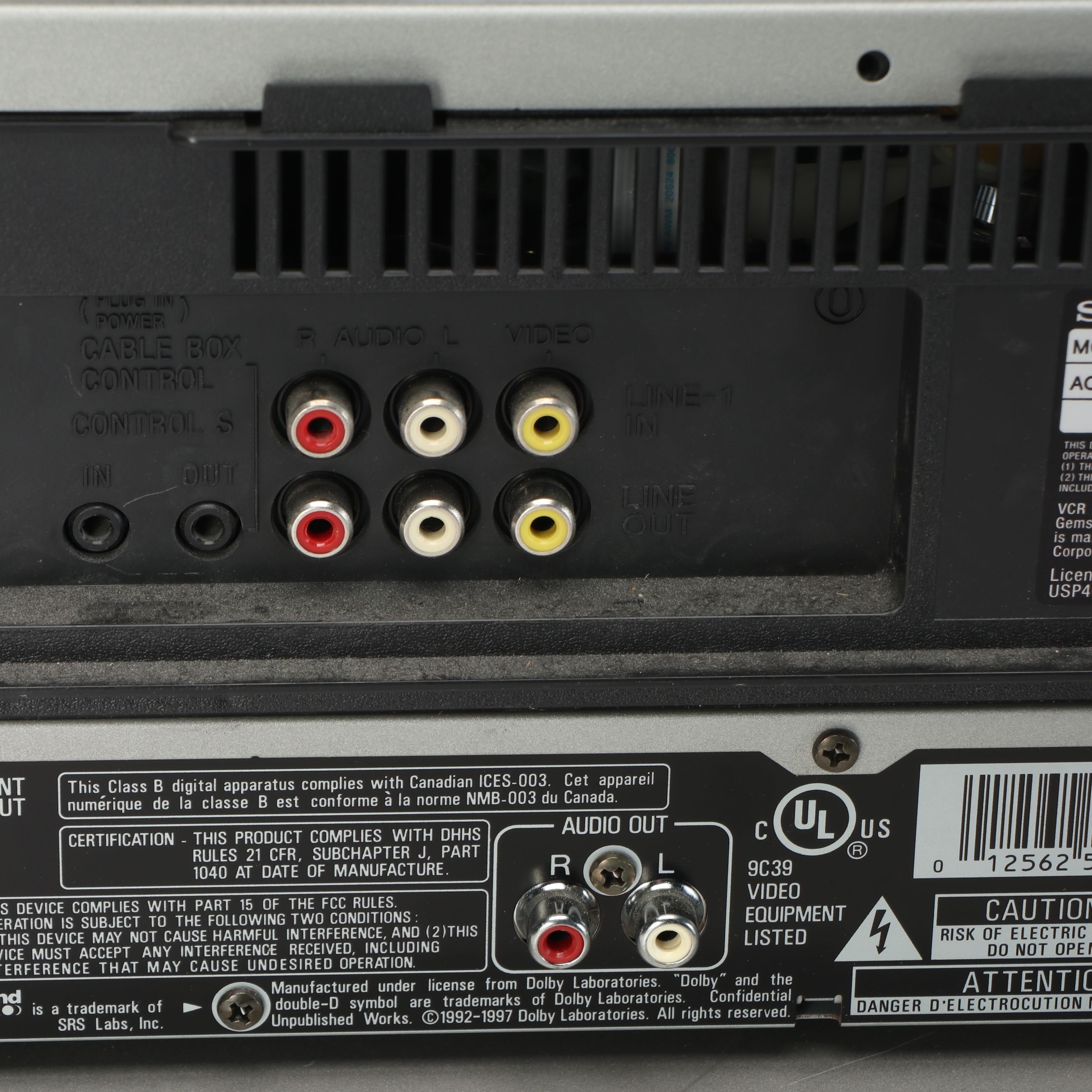 Sony SLV-N81 Video Cassette Recorder with Pioneer and More Audio Equipment