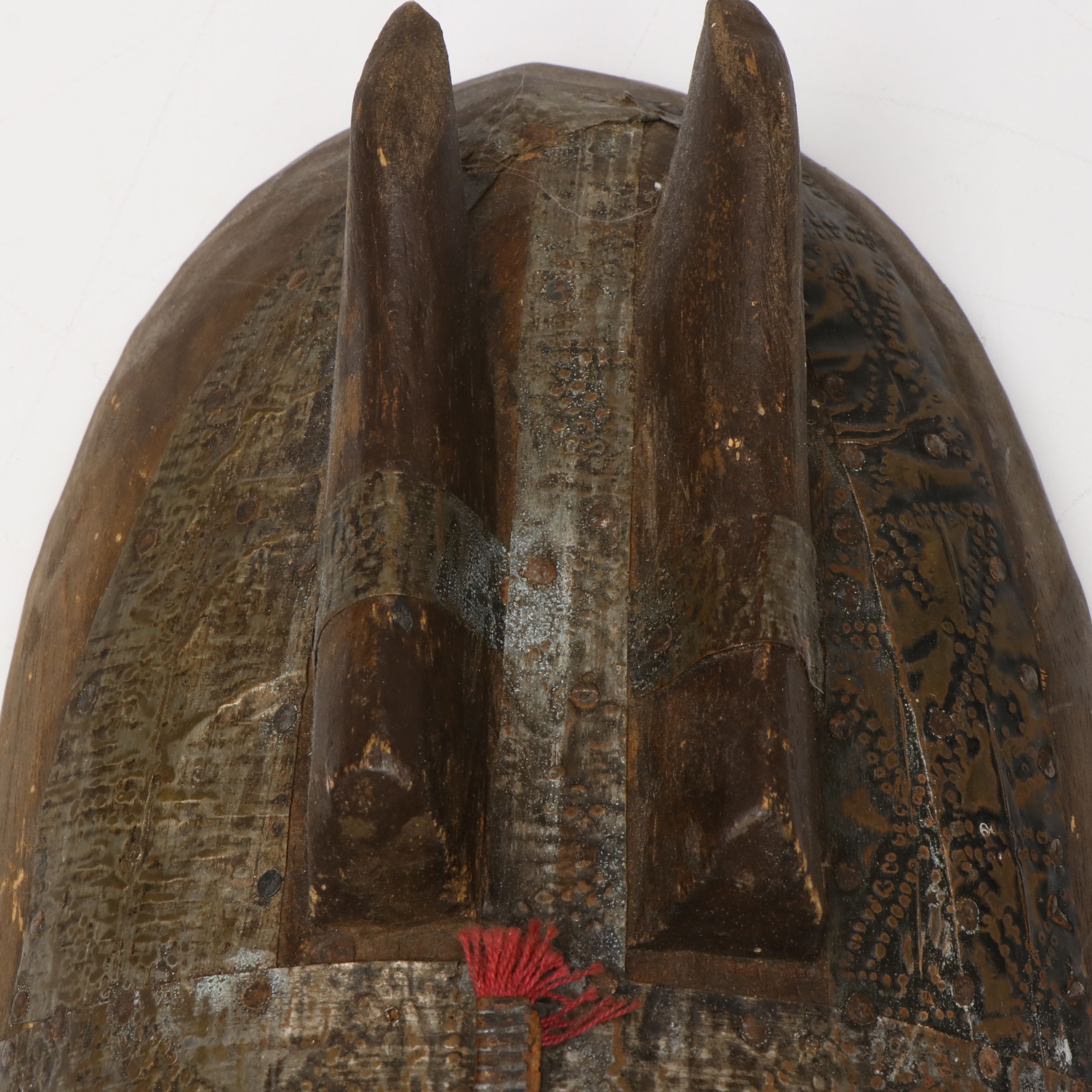 Mali Metal Cased Wood Mask