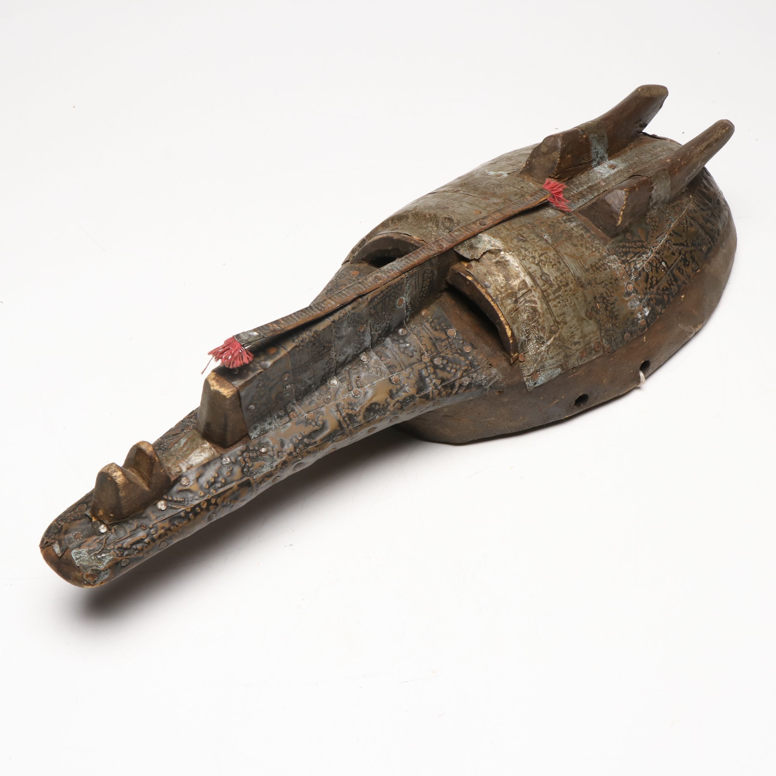 Mali Metal Cased Wood Mask