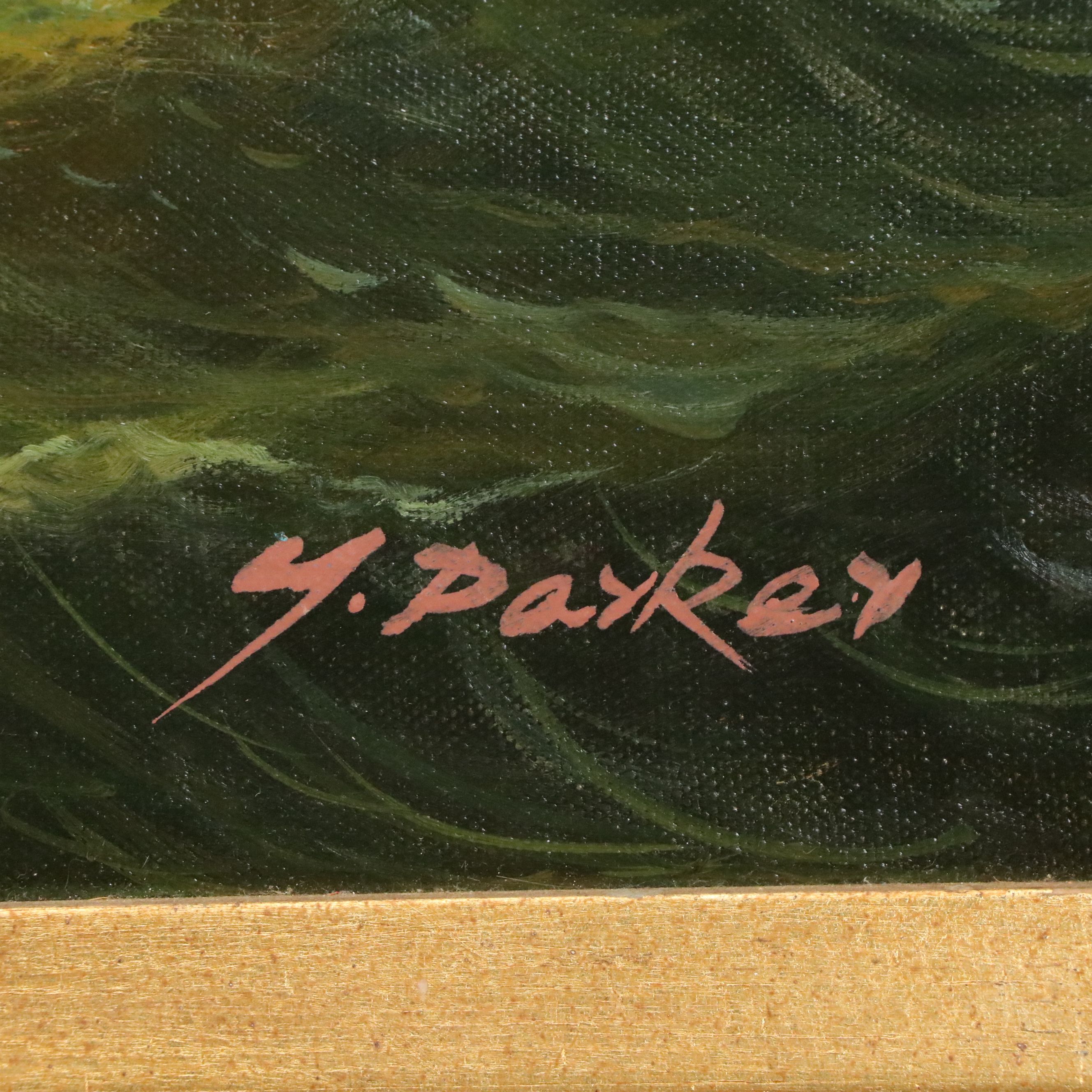 Maritime Oil Painting, Late 20th Century