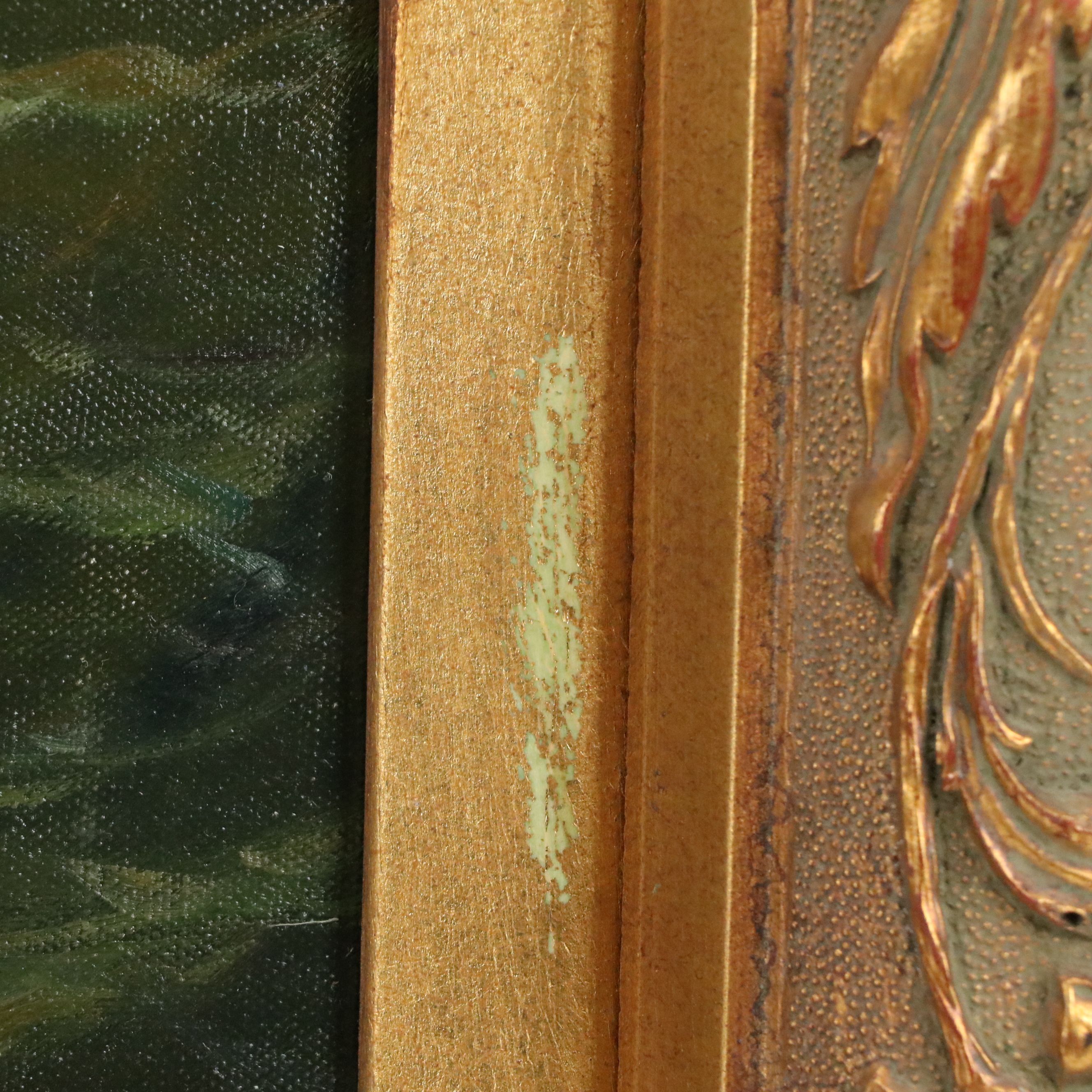 Maritime Oil Painting, Late 20th Century