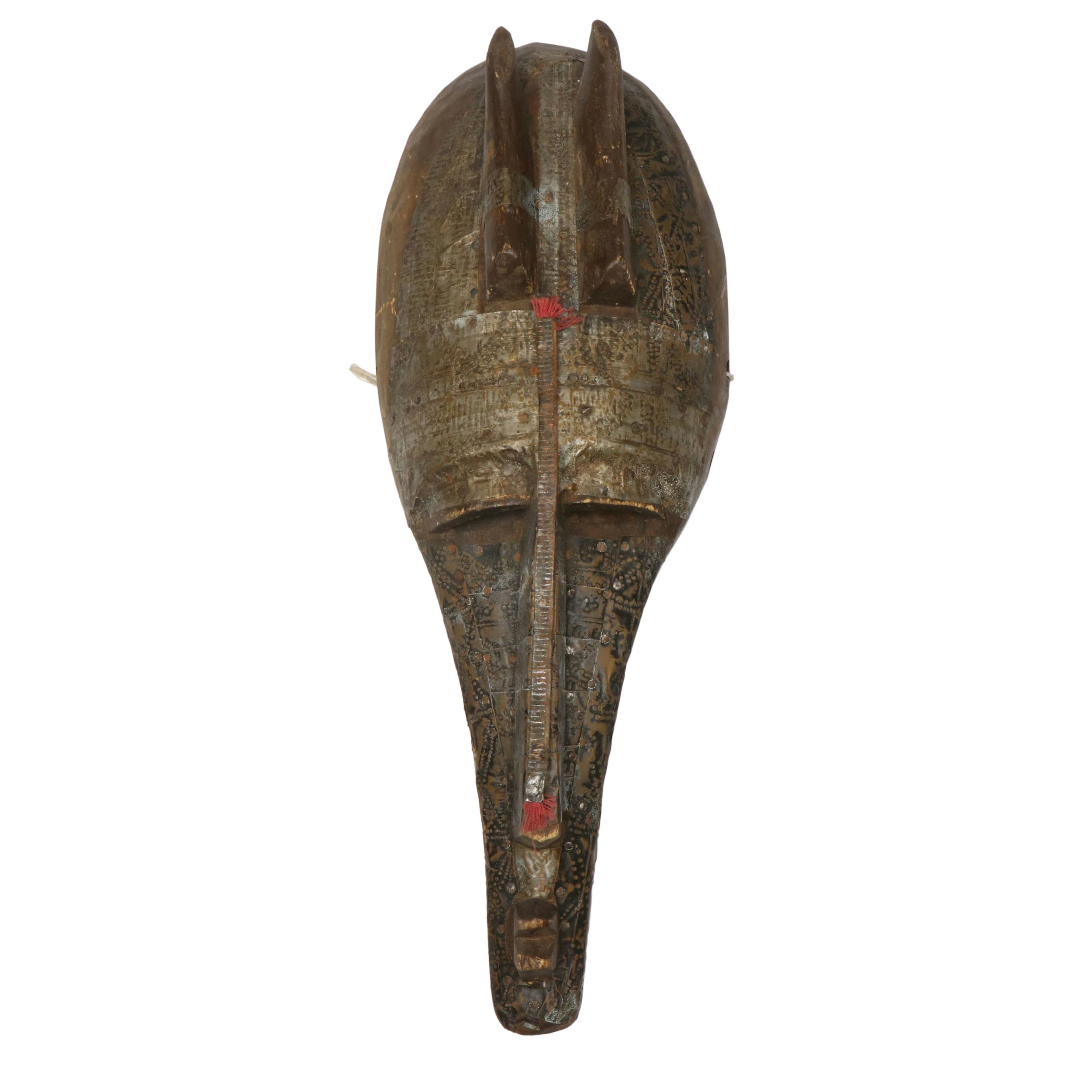 Mali Metal Cased Wood Mask