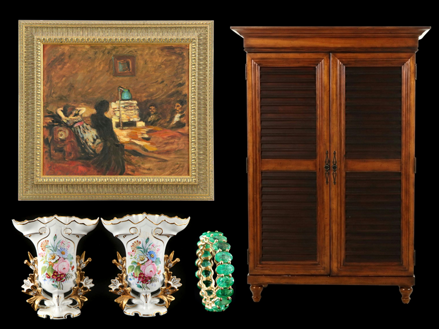 Distinguished Art, Dazzling Jewels & Timeless Home Furnishings