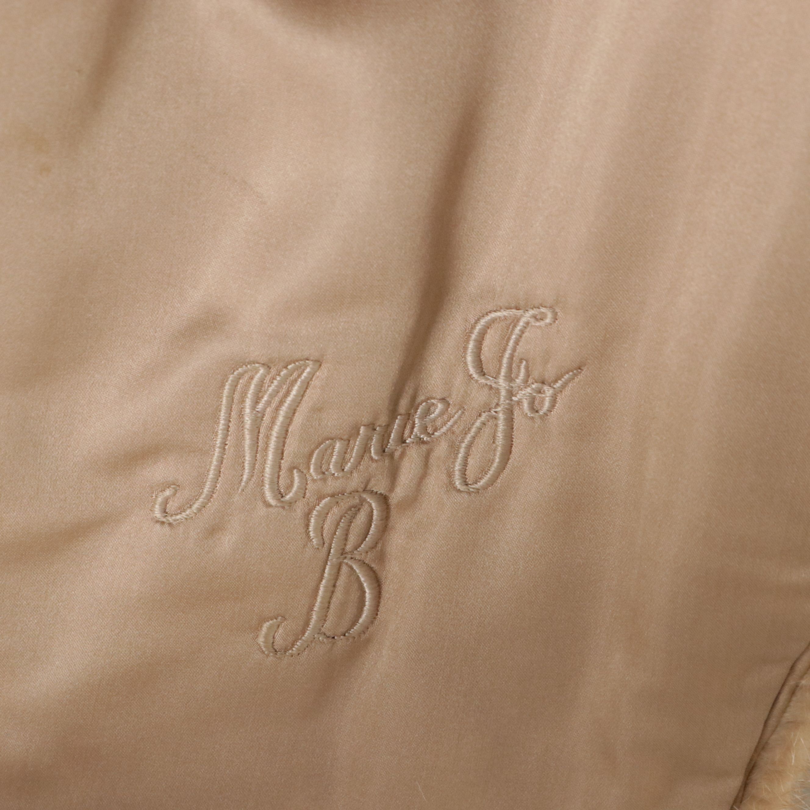 Blond Mink Fur Shawl Stole by Younger's