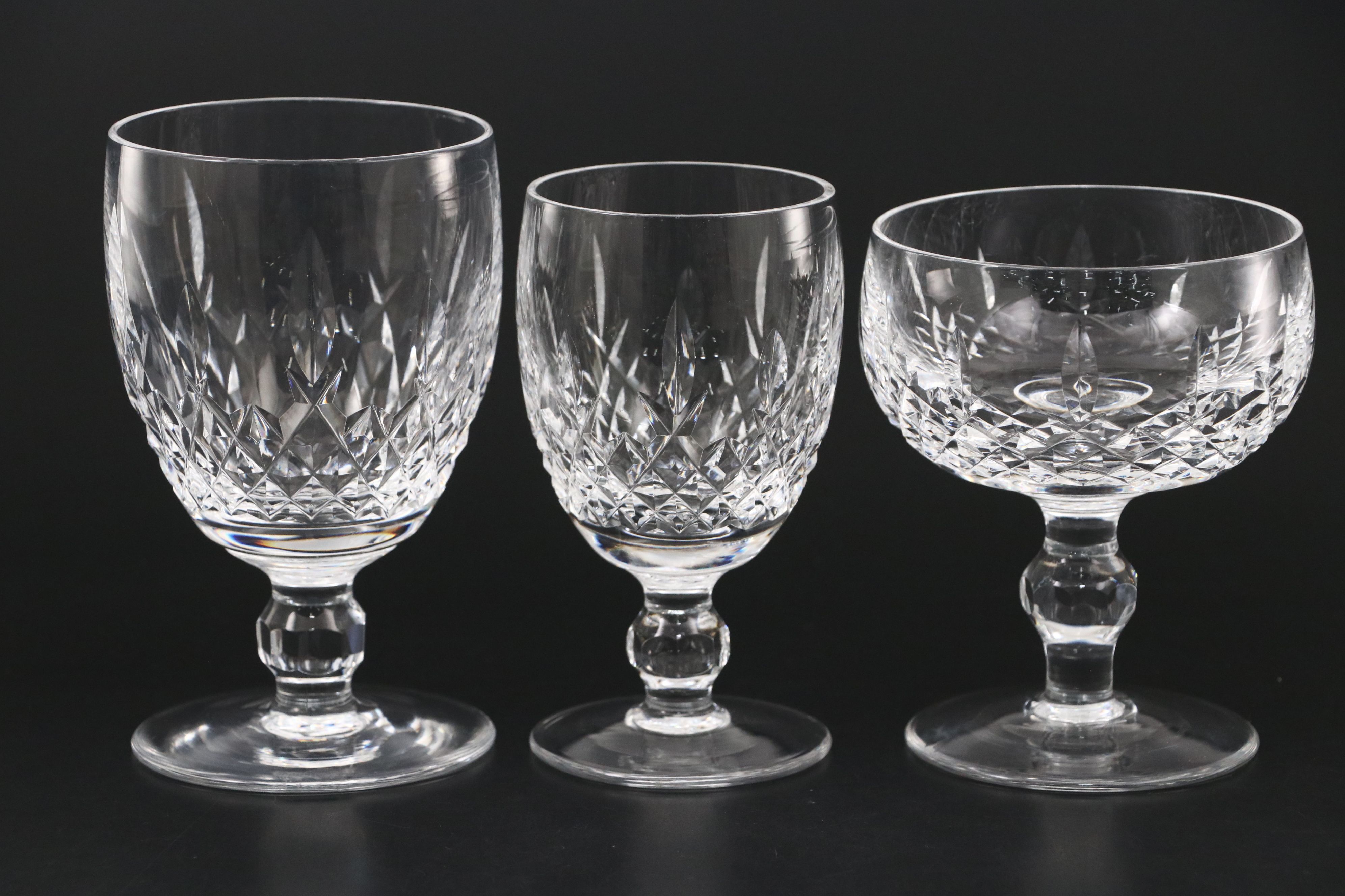 Waterford "Kilcash" Crystal Stemware, Late 20th/Early 21st C.