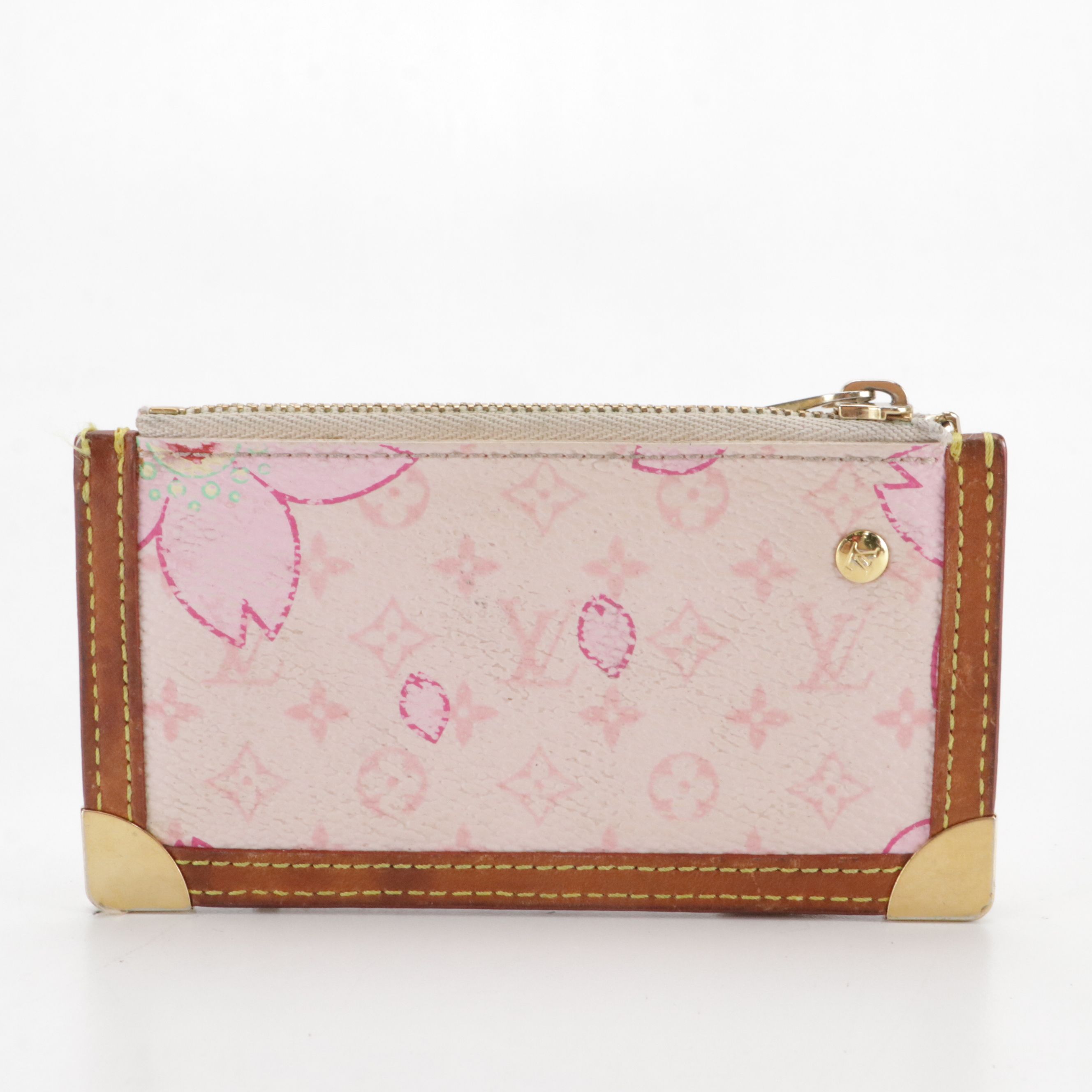 Louis Vuitton Limited Edition Pochette Clés in Cherry Blossom Monogram Canvas