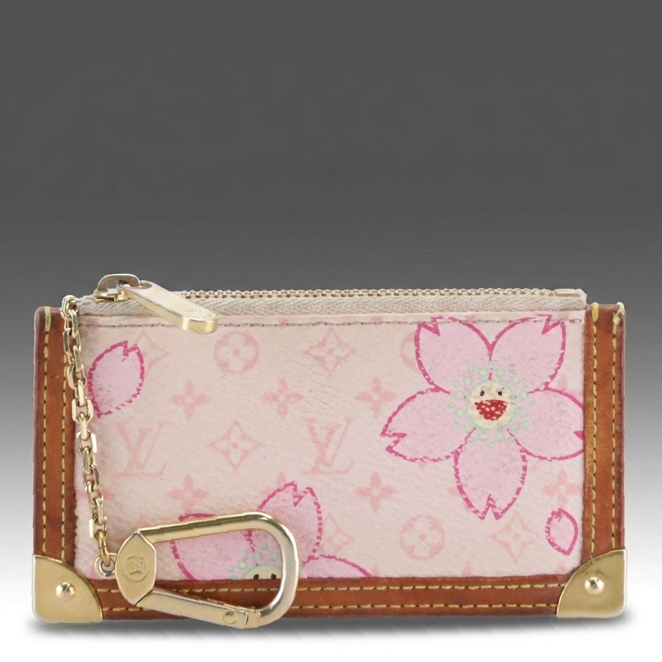 Louis Vuitton Limited Edition Pochette Clés in Cherry Blossom Monogram Canvas