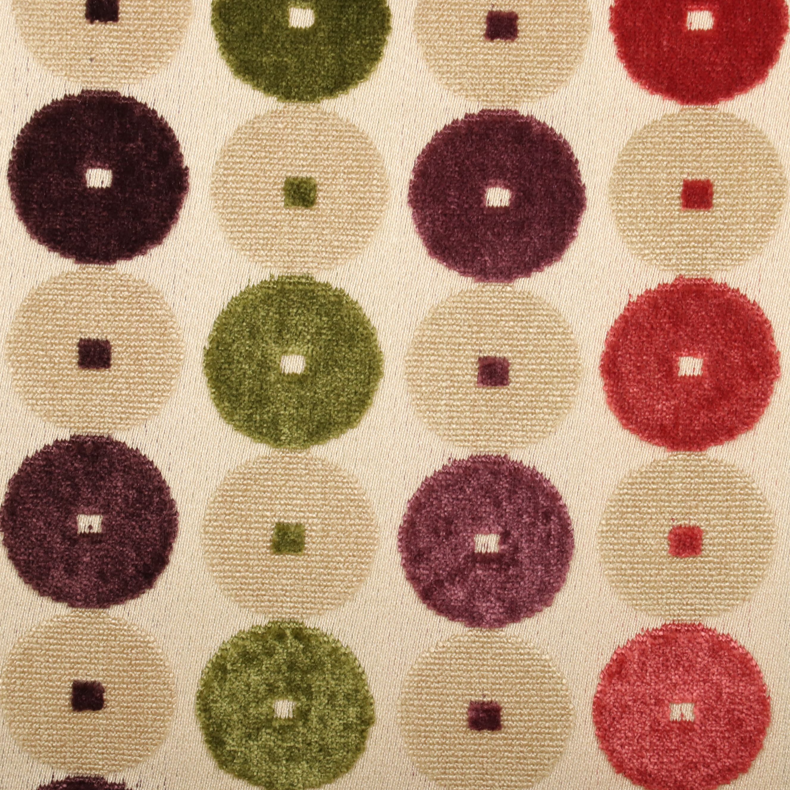 Pair of R. Jones & Associates Modern Graphic Dot Upholstered Lounge Chair