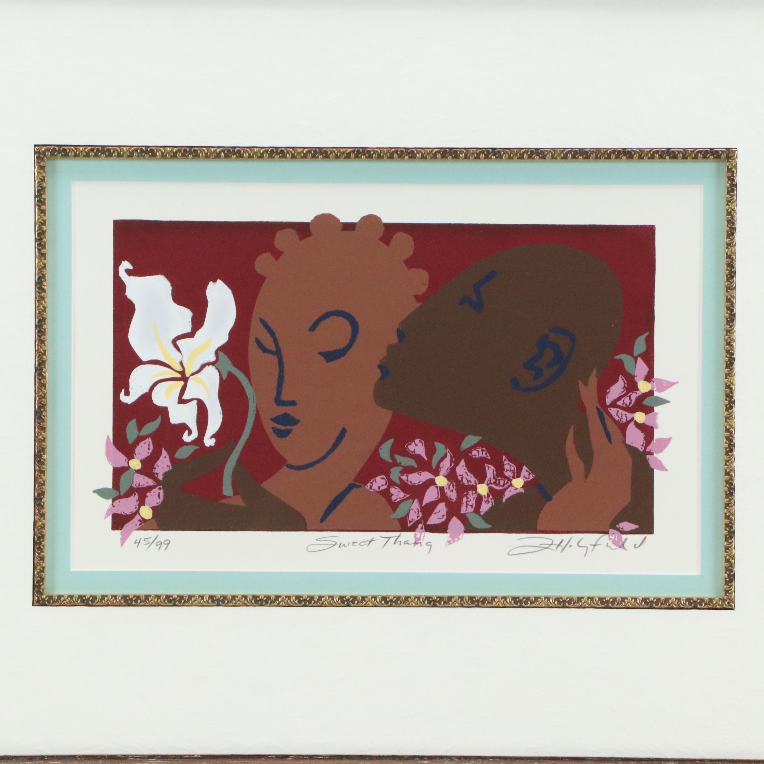 John Holyfield Serigraph "Sweet Thang," 21st Century