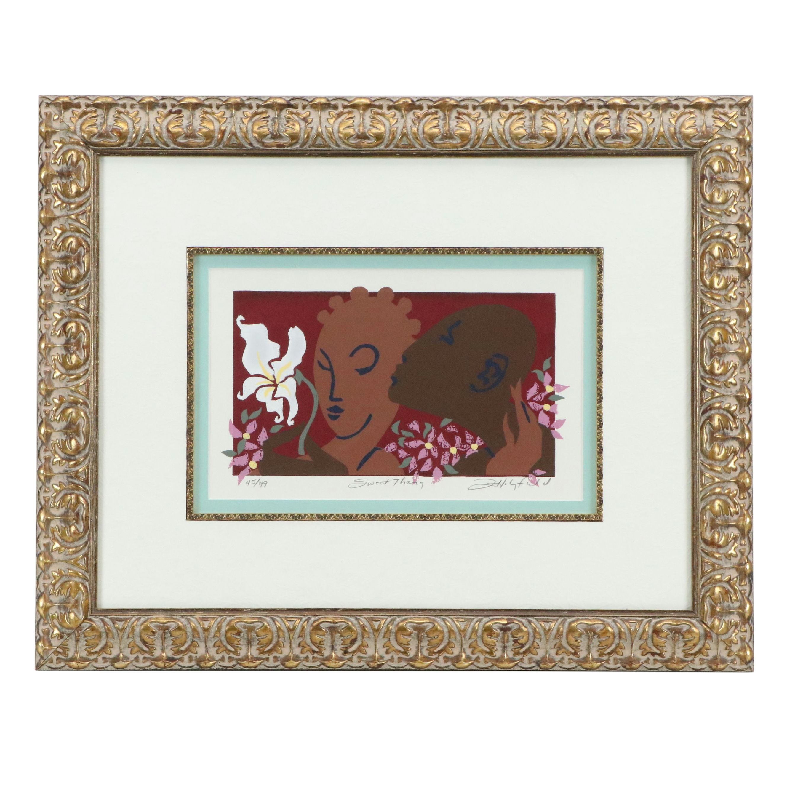 John Holyfield Serigraph "Sweet Thang," 21st Century