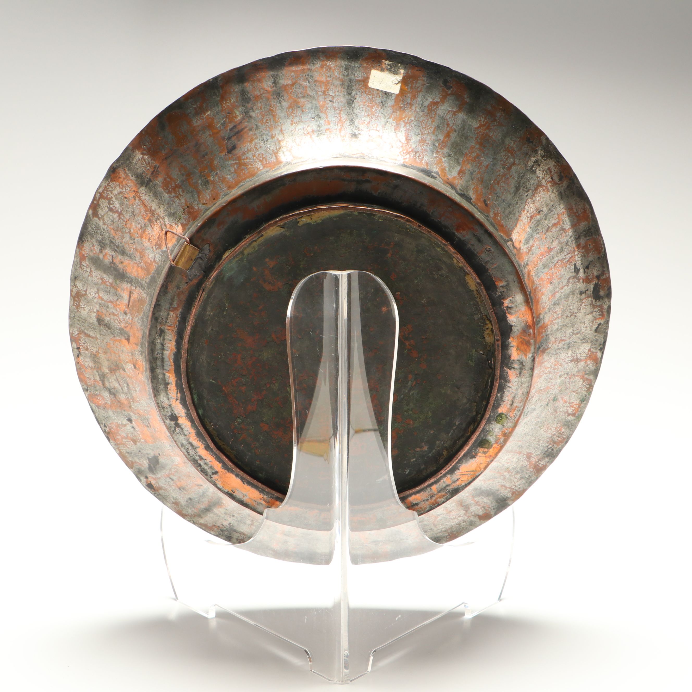 Hand-Tooled Copper Ceremonial Plates, Southeast Asia