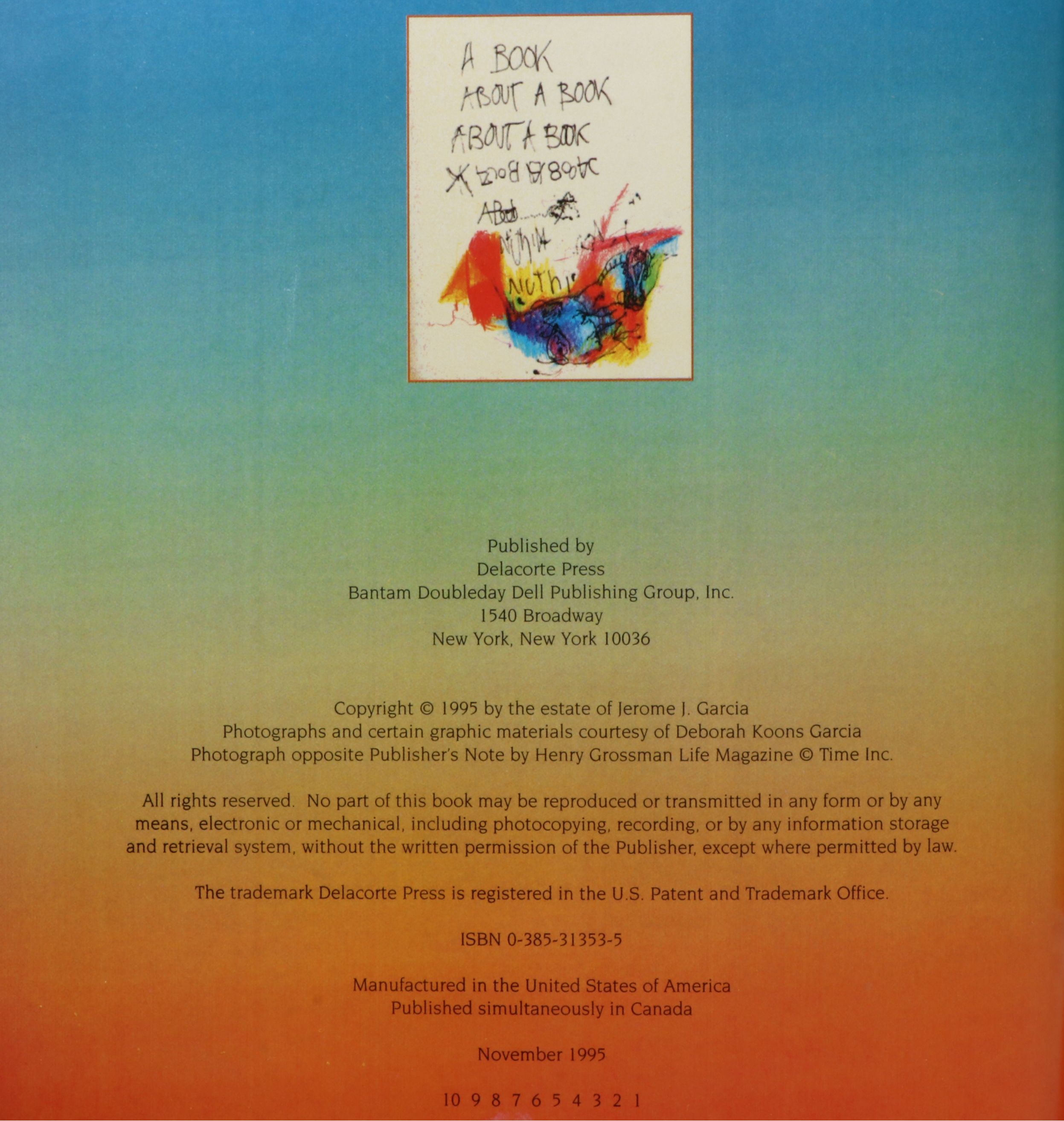 First Printing "Harrington Street" by Jerry Garcia, 1995