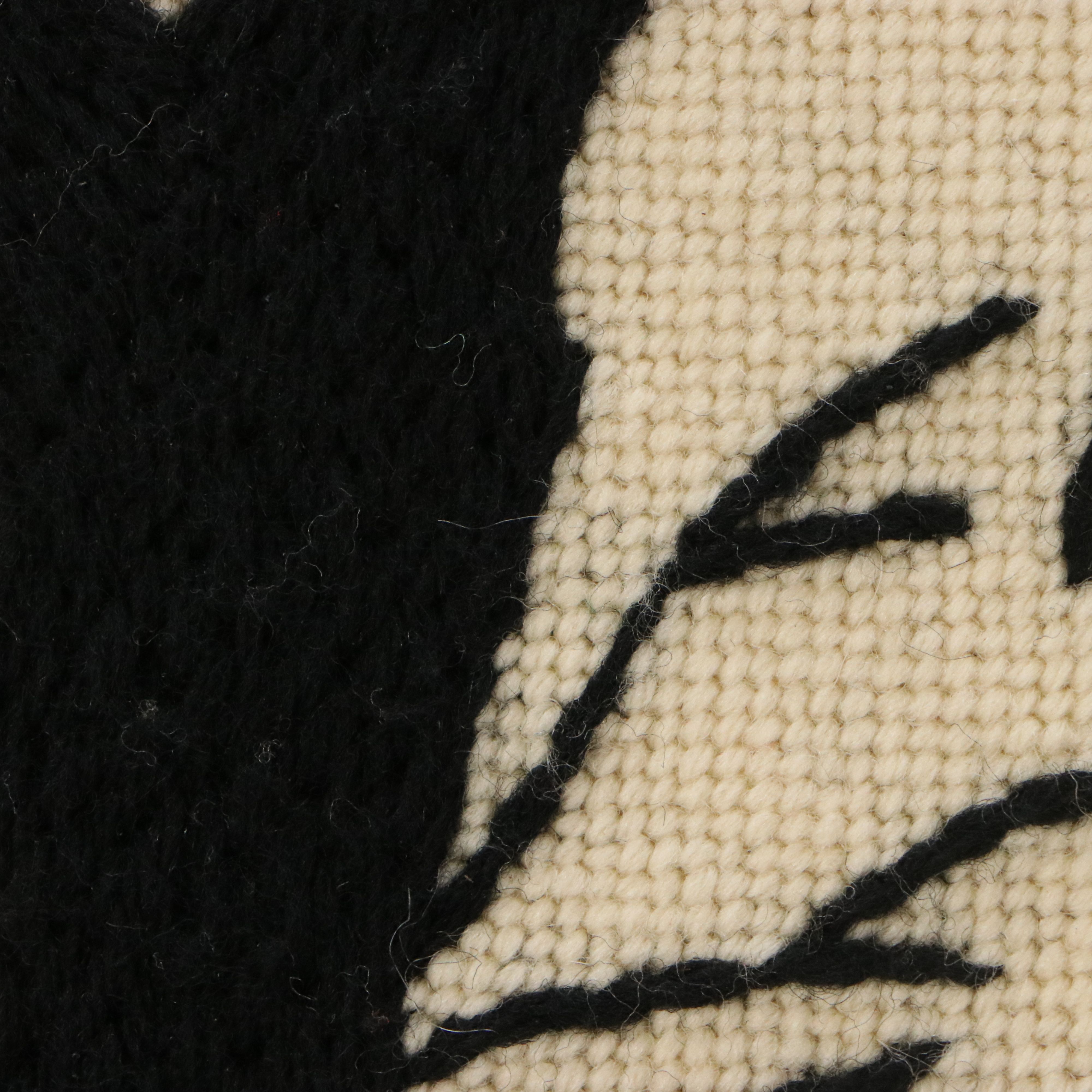 Cross-Stitch Embroidery of Tree in Winter, Late 20th to 21st Century