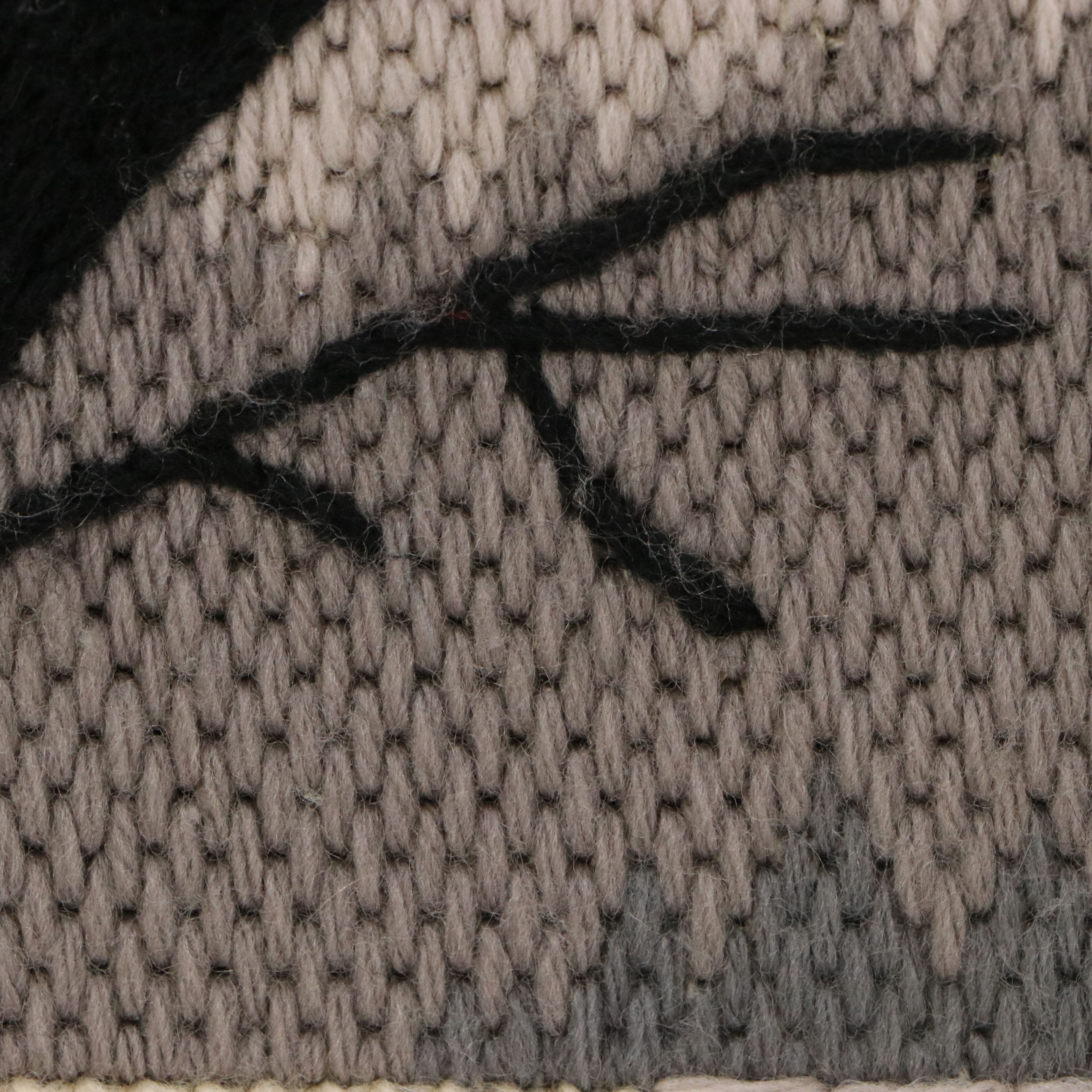 Cross-Stitch Embroidery of Tree in Winter, Late 20th to 21st Century