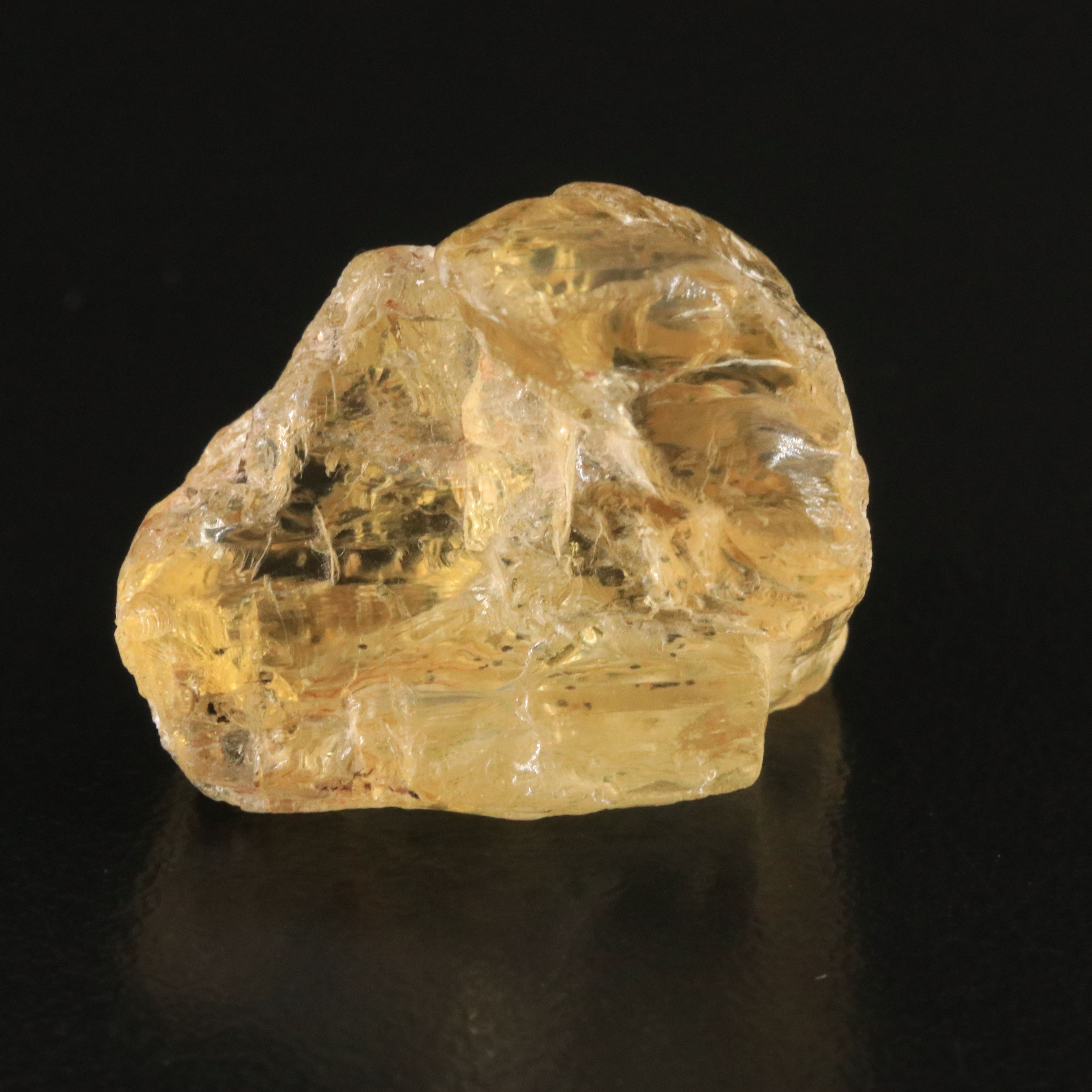 Loose 37.30 CT Rough Yellow Apatite