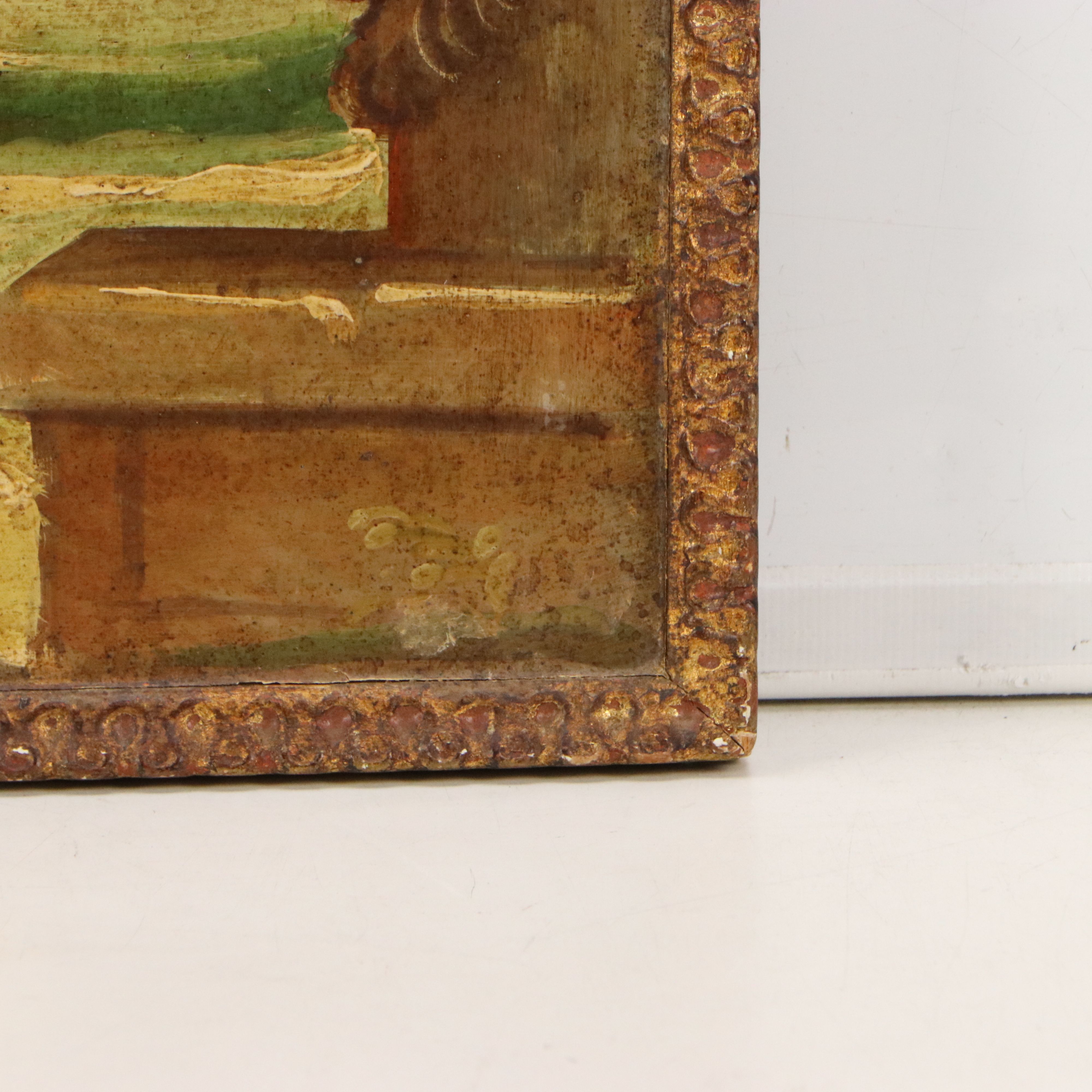 Oil Painting of Greco-Roman Ruins, Mid-20th Century