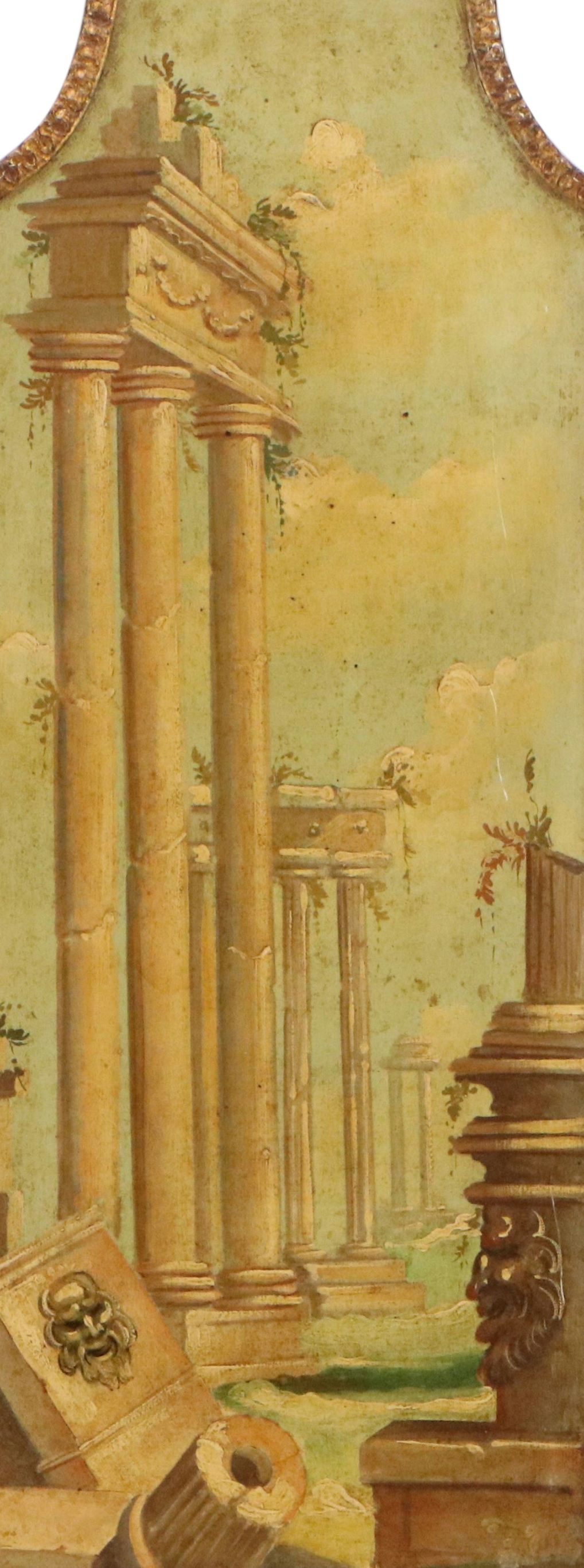 Oil Painting of Greco-Roman Ruins, Mid-20th Century