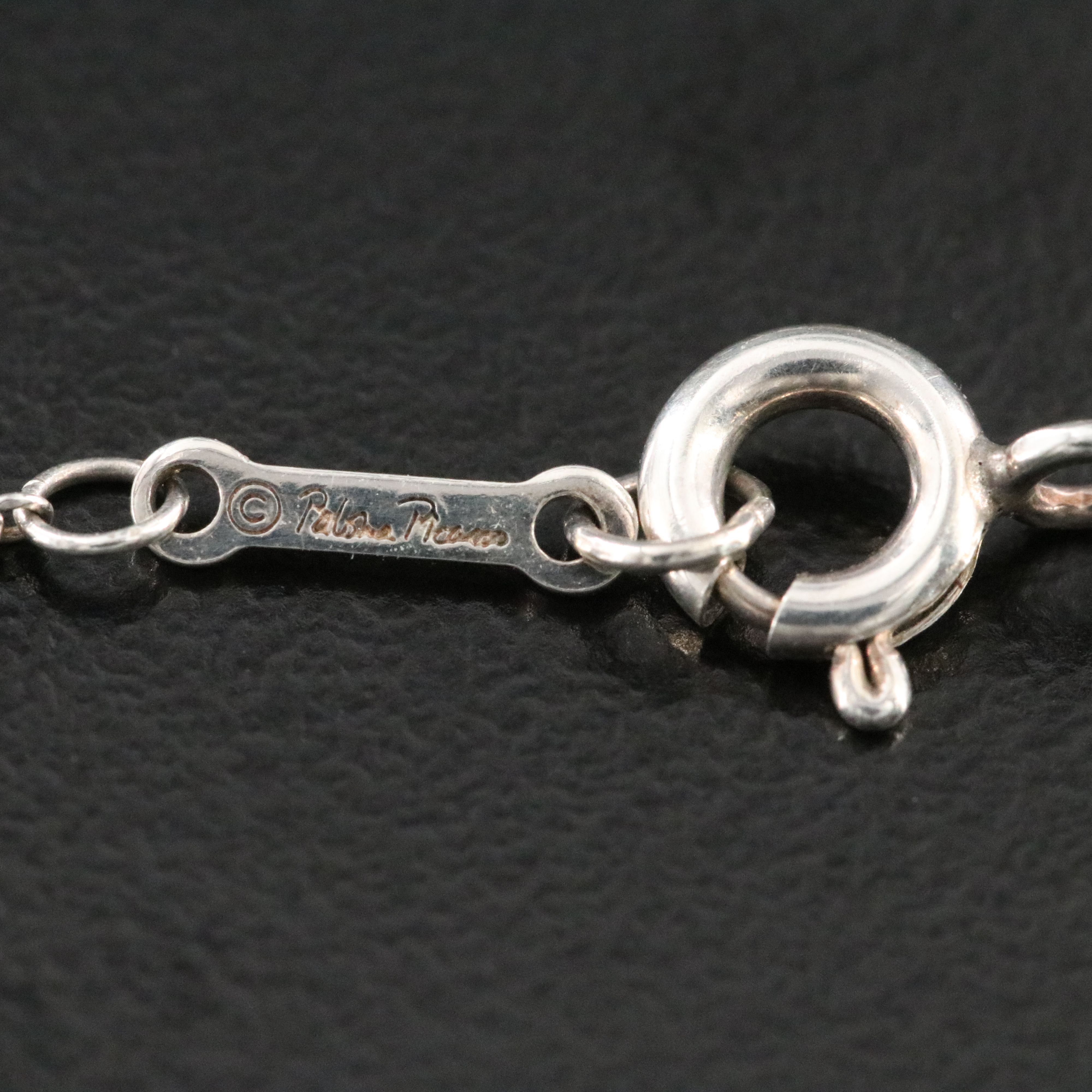 Paloma Picasso for Tiffany & Co. Olive Leaf Sterling Pendant Necklace
